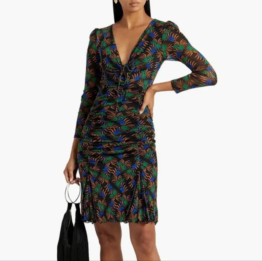 Diane Von Furstenberg DVF Vladimir September Floral Dress